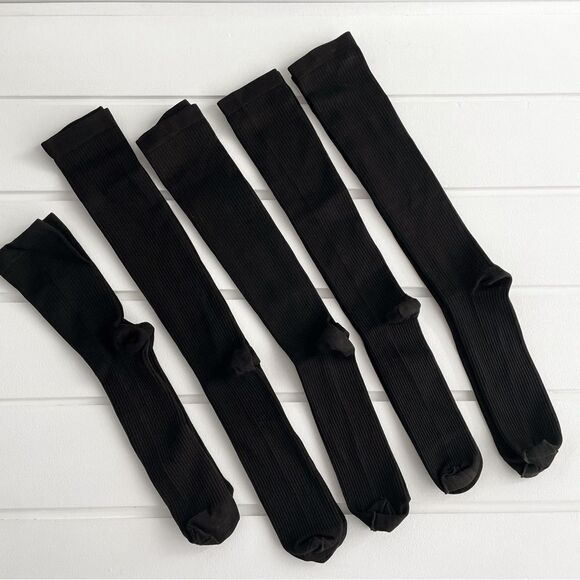 Lot of 5 Big & Tall Forest Lake Silver Bottom Graduated Compression Socks 2XL - Picture 3 of 7